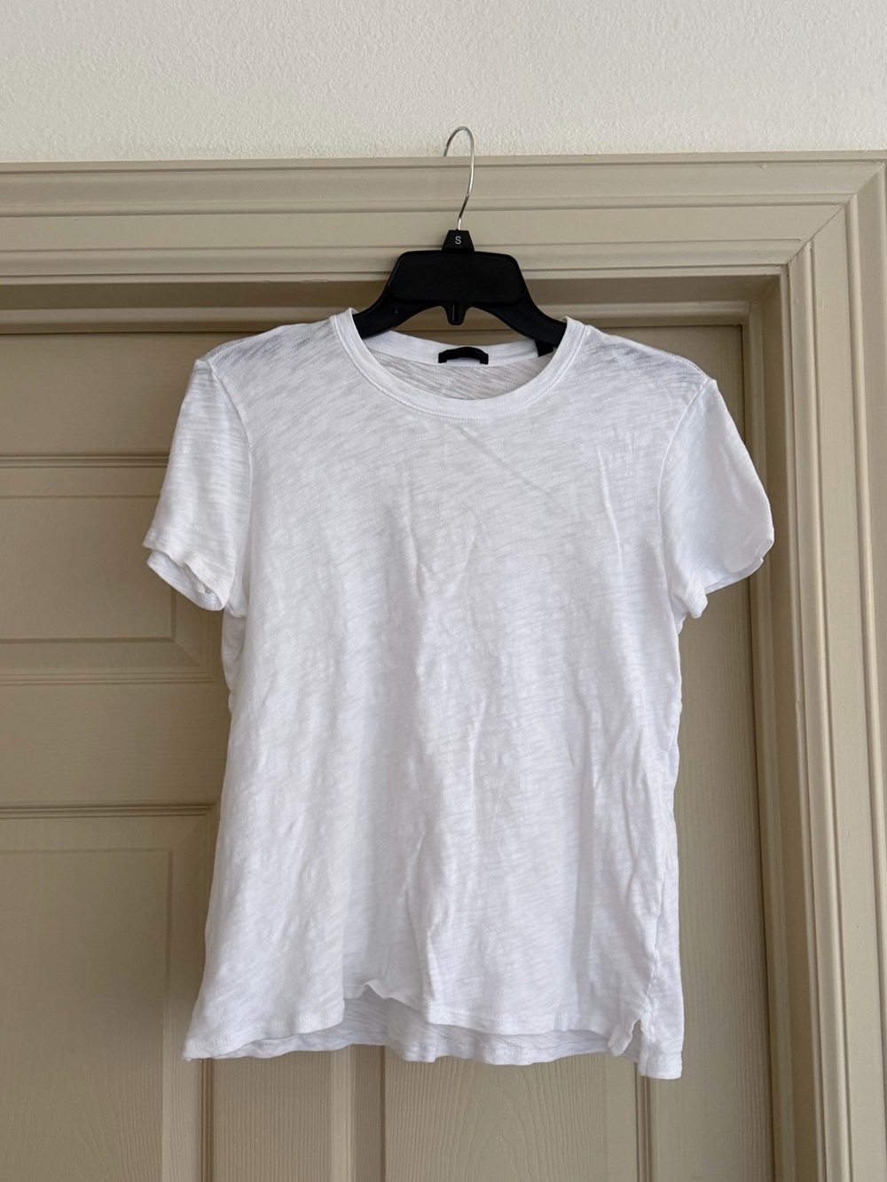 ATM White Schoolboy Crewneck Tee